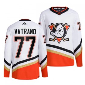 Anaheim Ducks Frank Vatrano 77 Adidas 2022-23 Reverse Retro 2.0 Weiss Trikot Authentic - Herren